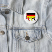 Badge Rond 5 Cm Allemagne du football (En situation)