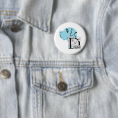 Badge Rond 5 Cm Allemand : Dogue (En situation)