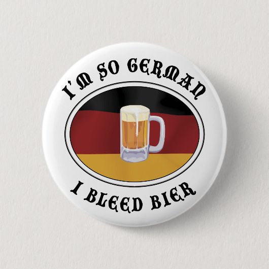 Badge Rond 5 Cm Allemand drôle (Devant)