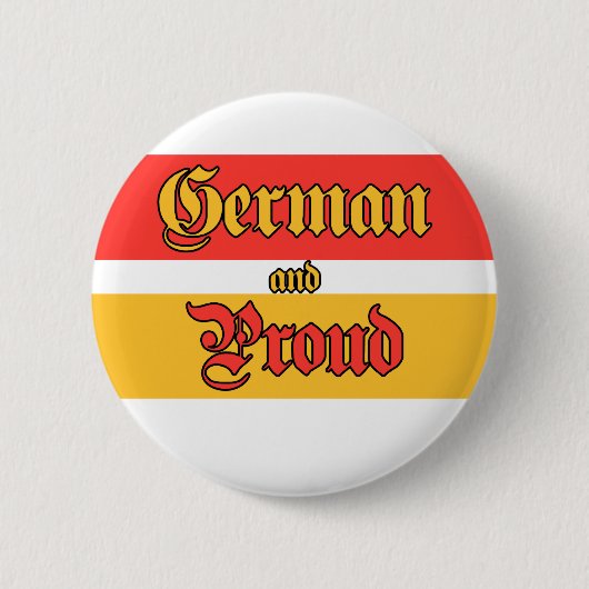 Badge Rond 5 Cm Allemand et fier (Devant)