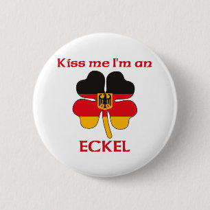 Badge Rond 5 Cm Allemands personnalisés m'embrassent que je suis