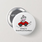 Badge Rond 5 Cm Aller à la grand-maman et aux grand-papas (Devant & derrière)