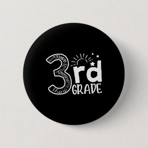 Badge Rond 5 Cm Aller à l'équipe d'enseignants de 3e année et 3e a