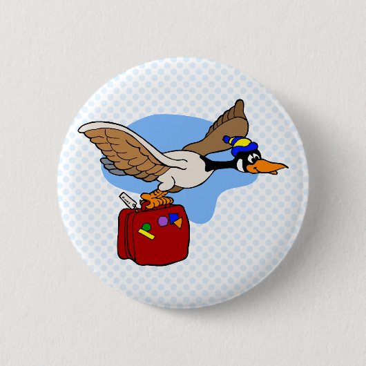 Badge Rond 5 Cm Aller à l'oie (Devant)