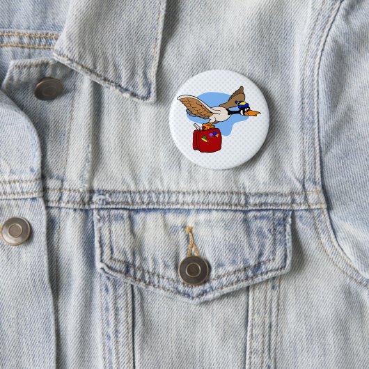 Badge Rond 5 Cm Aller à l'oie (En situation)