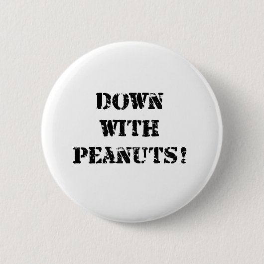 Badge Rond 5 Cm Allergie d'arachide (Devant)