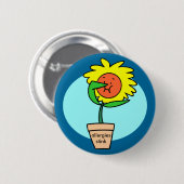 Badge Rond 5 Cm allergies puent, éternuer fleur (Devant & derrière)