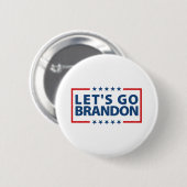 Badge Rond 5 Cm Allez Brandon, Joe Biden (Devant & derrière)