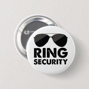 Badge Rond 5 Cm Alliance de Sécurité de Bague de Mariage