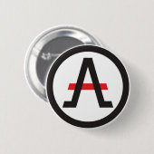 Badge Rond 5 Cm Alliance du libertaire laissé (Devant & derrière)