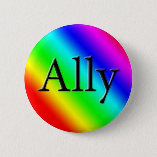 Badge Rond 5 Cm Allié (Devant)