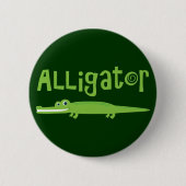 Badge Rond 5 Cm Alligator (Devant)