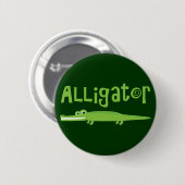Badge Rond 5 Cm Alligator (Devant & derrière)