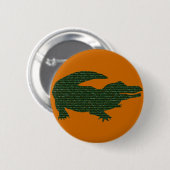 Badge Rond 5 Cm Alligator (Devant & derrière)