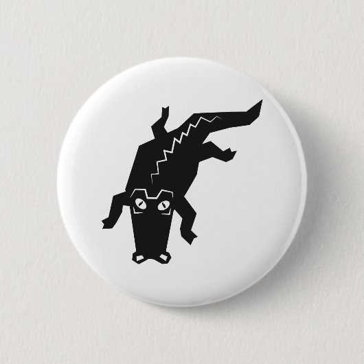 Badge Rond 5 Cm Alligator (Devant)