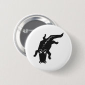 Badge Rond 5 Cm Alligator (Devant & derrière)