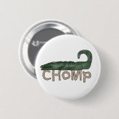 Badge Rond 5 Cm Alligator de mastication bruyante (Devant & derrière)