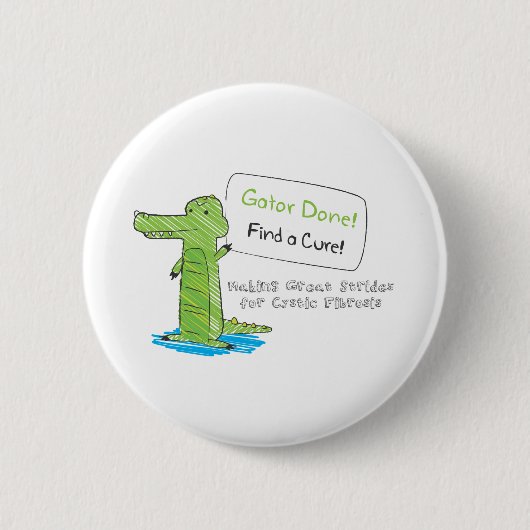Badge Rond 5 Cm Alligator fait ! (Devant)