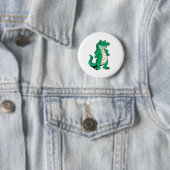 Badge Rond 5 Cm Alligator mignon (En situation)