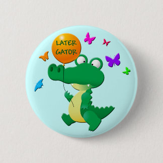 BADGE ROND 5 CM ALLIGATOR POSTÉRIEUR