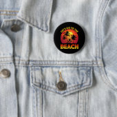 Badge Rond 5 Cm Allons à la plage (En situation)
