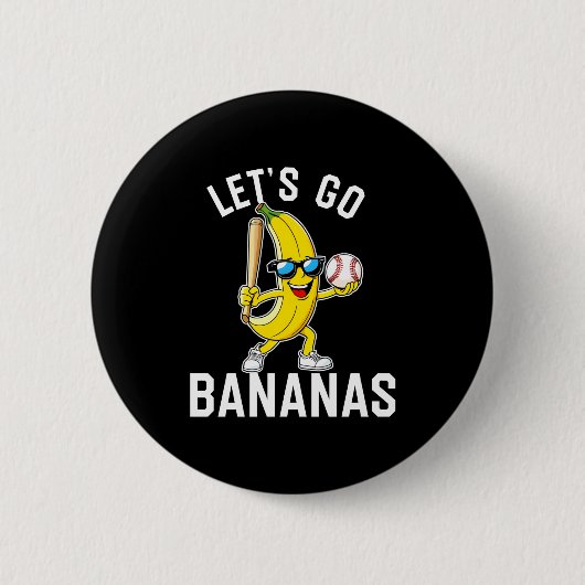 Badge Rond 5 Cm Allons banane manche longue (Devant)