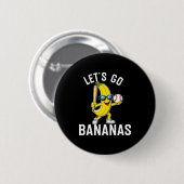 Badge Rond 5 Cm Allons banane manche longue (Devant & derrière)