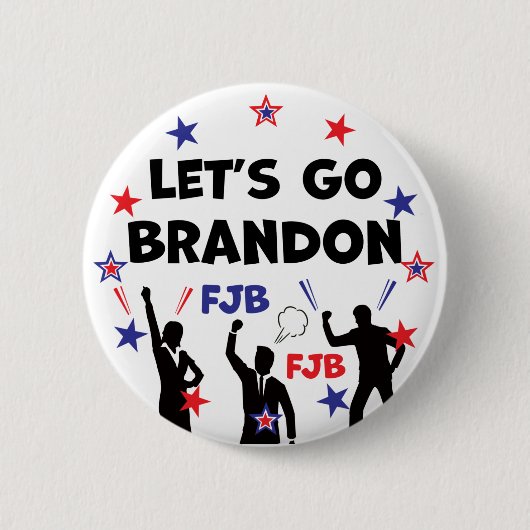 BADGE ROND 5 CM ALLONS BRANDON. (Devant)