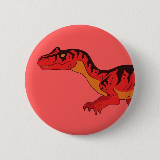 Badge Rond 5 Cm Allosaurus (Devant)
