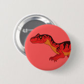 Badge Rond 5 Cm Allosaurus (Devant & derrière)