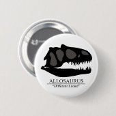 Badge Rond 5 Cm Allosaurus (Devant & derrière)