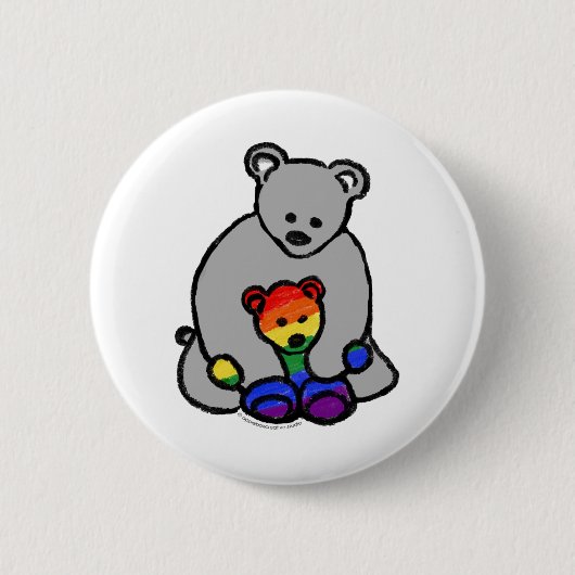 Badge Rond 5 Cm Ally LGBTQ+ (Devant)