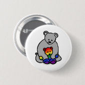 Badge Rond 5 Cm Ally LGBTQ+ (Devant & derrière)