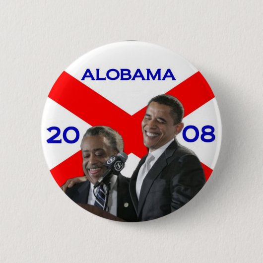 BADGE ROND 5 CM ALOBAMA 2008 (Devant)