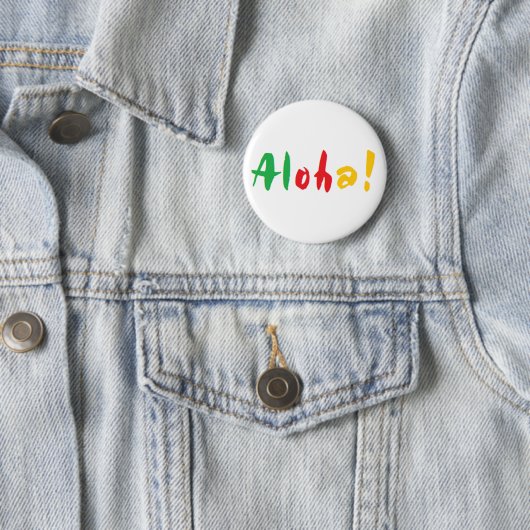 Badge Rond 5 Cm aloha (En situation)