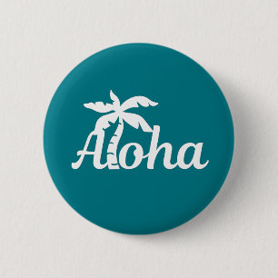 Badge Rond 5 Cm Aloha Hawaii