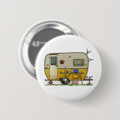 Badge Rond 5 Cm Aloha remorque de campeur (Devant & derrière)
