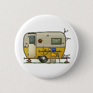 Badge Rond 5 Cm Aloha remorque de campeur