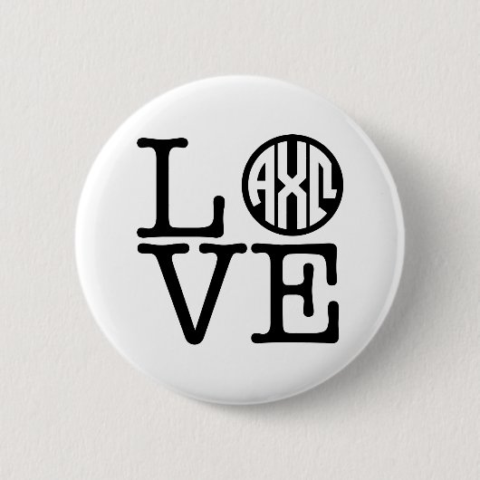 Badge Rond 5 Cm Alpha amour d'Omega | de Chi (Devant)