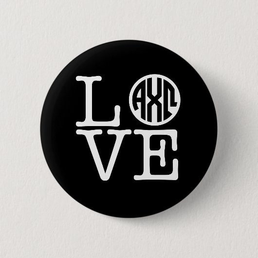 Badge Rond 5 Cm Alpha amour d'Omega | de Chi (Devant)