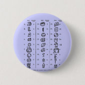 Badge Rond 5 Cm Alphabet maya (Devant)