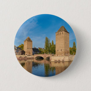 Badge Rond 5 Cm Alsace Strasbourg Henri Tour Pont Enveloppes