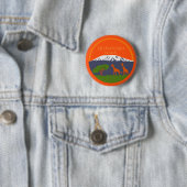 Badge Rond 5 Cm Altitude du Kilimandjaro (En situation)