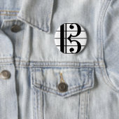 Badge Rond 5 Cm Alto Clef (En situation)