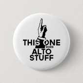 Badge Rond 5 Cm Alto Stuff - Drôle Alto Music (Devant)