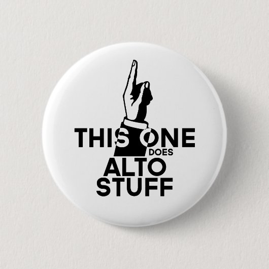 Badge Rond 5 Cm Alto Stuff - Drôle Alto Music (Devant)