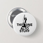 Badge Rond 5 Cm Alto Stuff - Drôle Alto Music (Devant & derrière)
