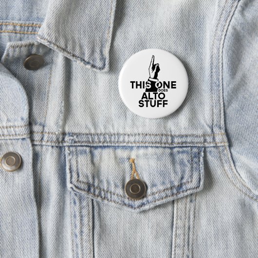 Badge Rond 5 Cm Alto Stuff - Drôle Alto Music (En situation)