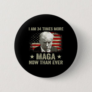 Badge Rond 5 Cm Am &# ; Times Plus De Maga Maintenant Que Jamais L