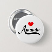Badge Rond 5 Cm Amanda (Devant & derrière)